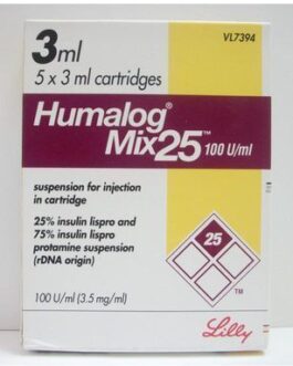 Humalog Mix 25 100IU Cartridges
