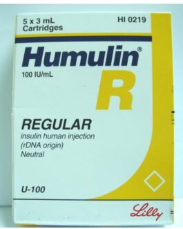 Humulin R Insulin 100IU Cartridges